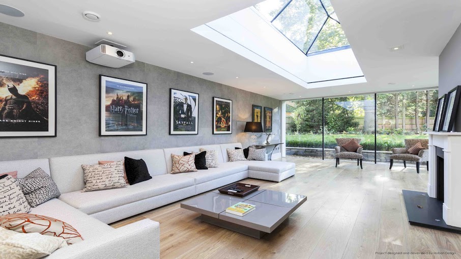 open plan home automation living