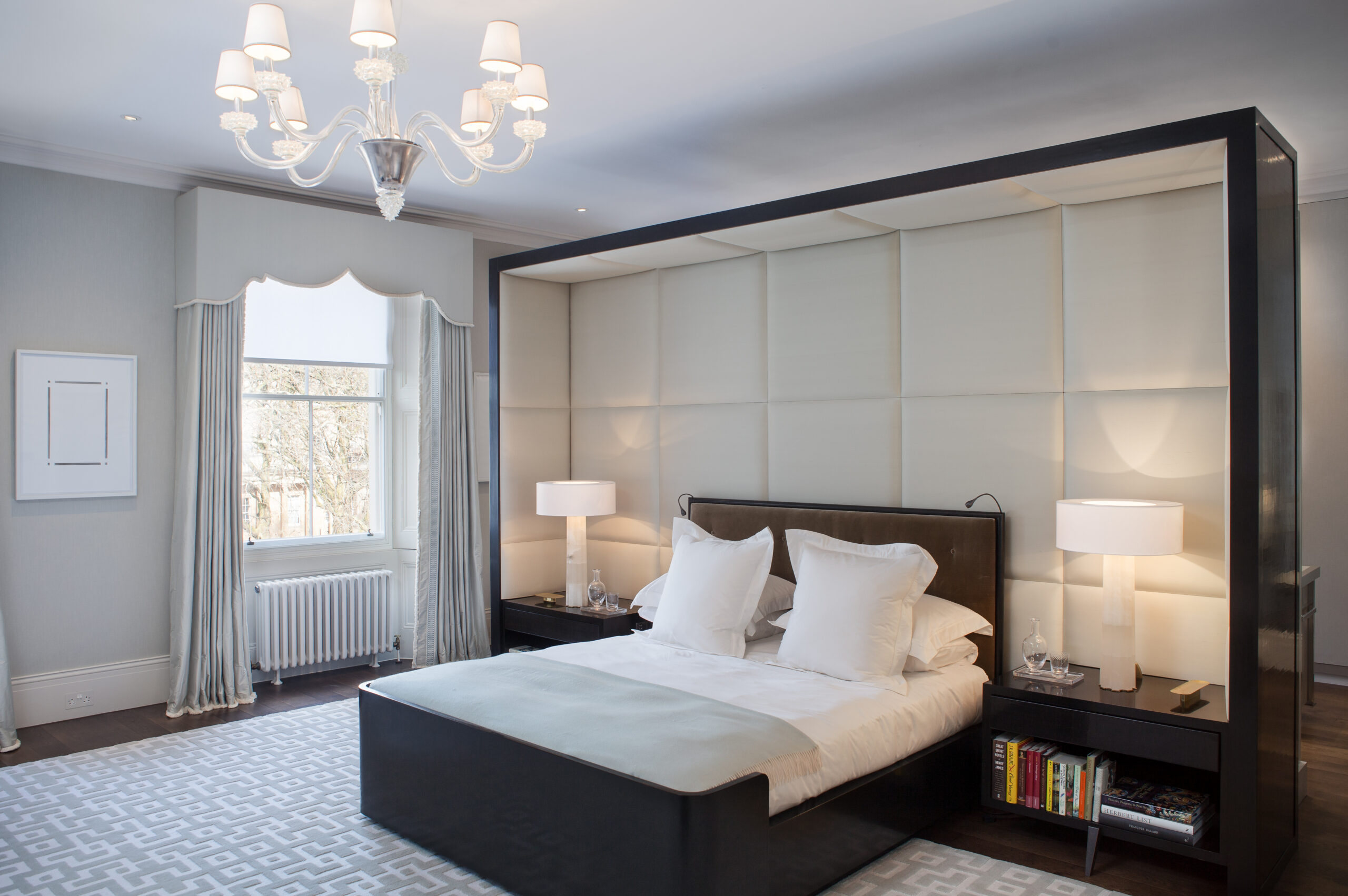 contrôle du crestron dans la chambre à coucher