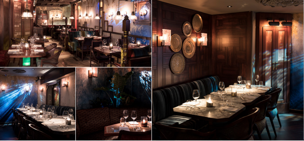 multi channel audio system in london restaurant